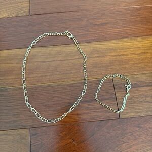 Chain necklace and bracelet